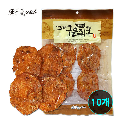 서울지앤비 꼬마구운쥐포 매운맛 50g X 10개 마른안주